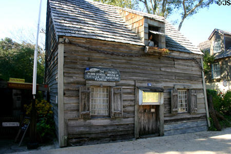 Oldest Wooden Schoolhouse in the USA (prior to 1716) was originally a farmhouse. St Augustine, FL.