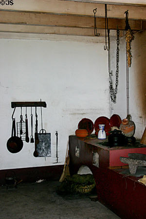 Kitchen in Colonial Spanish Quarter Museum. St Augustine, FL.