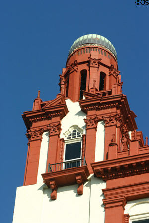 Tower dome of 24 Cathedral Place. St Augustine, FL.