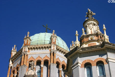 Venetian-style domes of Memorial Presbyterian Church. St Augustine, FL.
