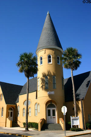Ancient City Baptist Church (1895) at Carrera & Sevilla Streets. St Augustine, FL.