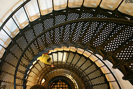 Spiral stairs of St. Augustine Lighthouse. St Augustine, FL.