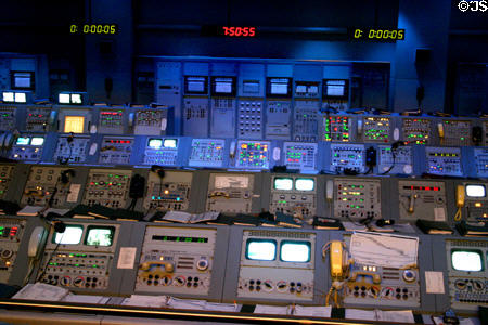 Historic launch control center used for Apollo missions at Kennedy Space Center. FL.