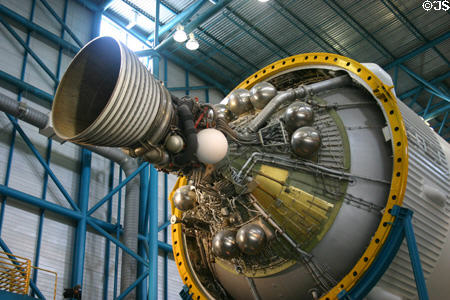 Saturn V stage III in Apollo facility at Kennedy Space Center. FL.
