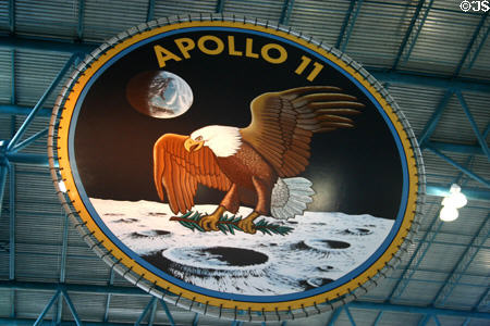 Apollo 11 patch at Kennedy Space Center. FL.