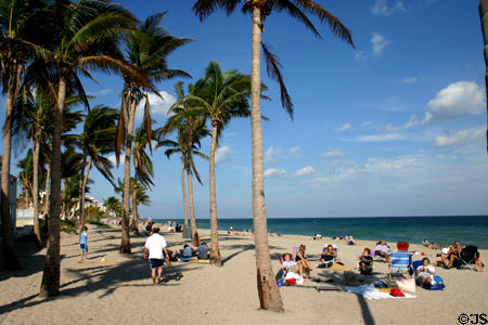 Beach at Fort Lauderdale. Fort Lauderdale, FL.