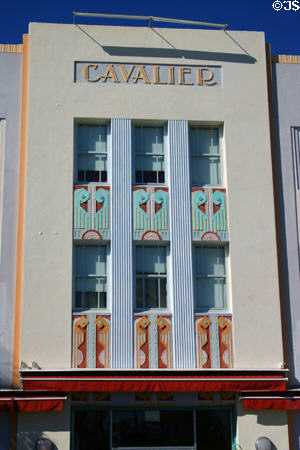 Cavalier Hotel (1936) (1320 Ocean Dr.). Miami Beach, FL. Style: Art Deco.