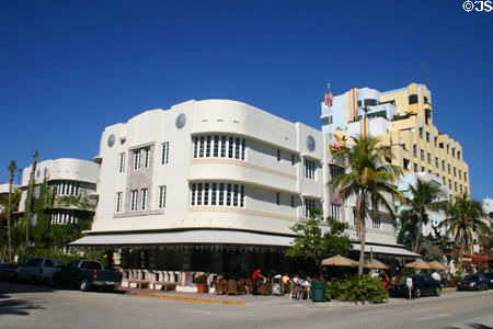 Cardoza Hotel (1939) (1300 Ocean Dr.). Miami Beach, FL. Style: Moderne. Architect: Henry Hohauser.