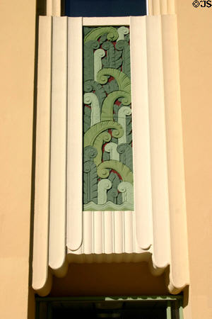 Art Deco detail of Lincoln Theater. Miami Beach, FL.