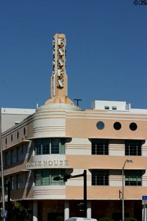 Essex House Hotel (1938) (1001 Collins Ave.). Miami Beach, FL. Architect: Henry Hohauser.