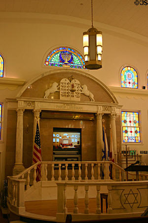 Interior of former Synagogue which is now Jewish Museum of Florida. Miami Beach, FL.