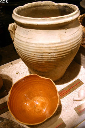 British ceramic jars (c1760s) at Historical Museum of Southern Florida. Miami, FL.