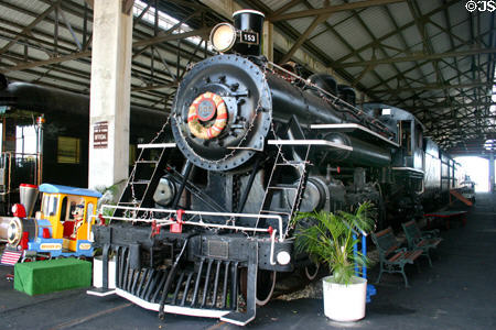 Florida East Coast Railway (FEC) Steam Locomotive #153 (1922) (4-6-2) at Gold Coast Railroad Museum. Miami, FL. On National Register.