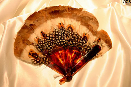 Feather & tortoise shell fan in collection of Orange County Regional History Center. Orlando, FL.