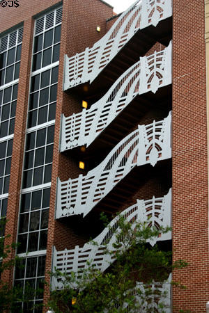 Crafted stair railings on government tax collector's offices. Orlando, FL.