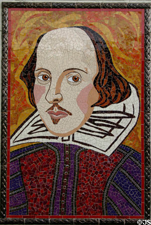 Shakespeare mosaic at Lowndes Shakespeare Center. Orlando, FL.