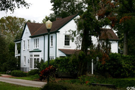 Leu family house (1888) now a museum in Harry P. Leu Gardens. Orlando, FL.