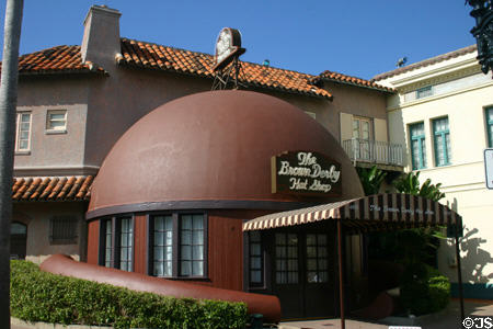 Hollywood's Brown Derby hat copied at Universal Studios. Orlando, FL.