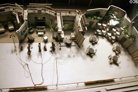 Model of how a live TV set worked in Lucille Ball memorial at Universal Studios. Orlando, FL.