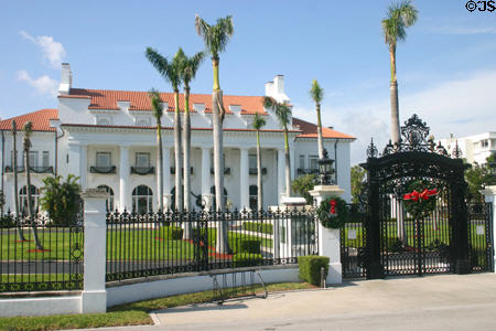 Whitehall (1902) now the Flagler Museum. Palm Beach, FL. Architect: Carrère & Hastings. On National Register.