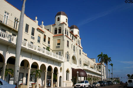 Arcaded commercial building on Sunrise Ave. Palm Beach, FL.