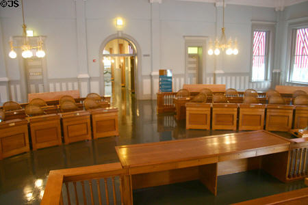 Former Senate chamber in old State Capitol. Tallahassee, FL.
