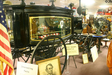 Hearse (1860) believed to have been used in Abraham Lincoln's funeral at Tallahassee Antique Car Museum. Tallahassee, FL.
