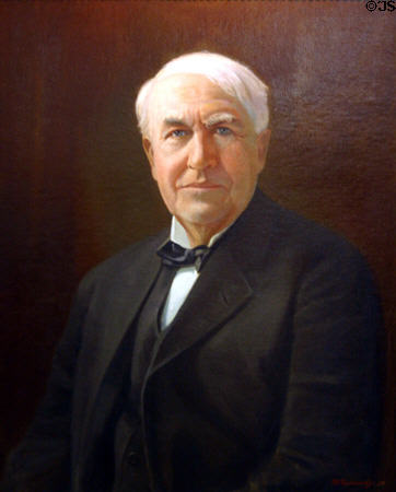 Portrait of Thomas Alva Edison (1939) by T.O. Tallmadge at Edison home. Fort Myers, FL.