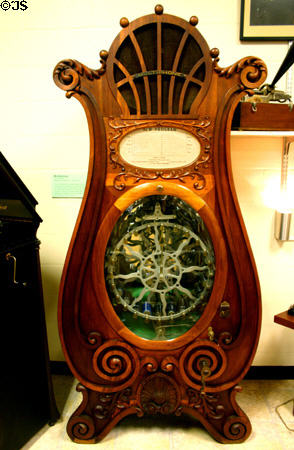 Coin-operated Multiphone (c1905-8) was early jukebox at Edison Estate Museum. Fort Myers, FL.