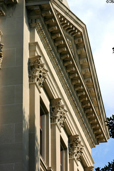 Classical exterior detail of Georgia State House. Atlanta, GA.