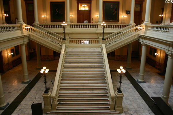Stairways & balconies in Georgia State House. Atlanta, GA.