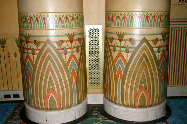 Columns in ballroom of Fox Theatre. Atlanta, GA.