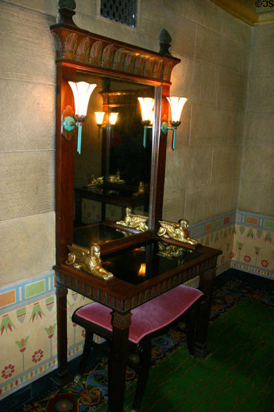 Egyptian-style vanity table in washroom of Fox Theatre. Atlanta, GA.