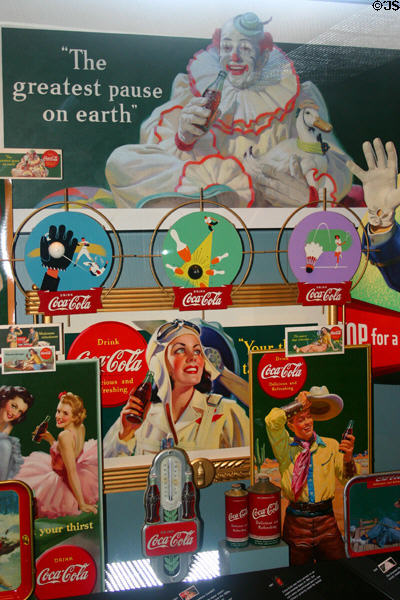 Advertising (1941) captures era at Coca-Cola Museum. Atlanta, GA.