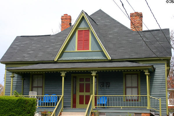 Gothic cottage (540 Auburn Ave.) in M.L. King Jr. National Historic District. Atlanta, GA.
