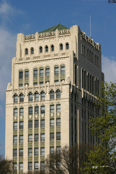 Atlanta City Hall (1930) (17 floors) (68 Mitchell St. SW). Atlanta, GA. Style: Gothic Revival. Architect: G. Lloyd Preacher. On National Register.