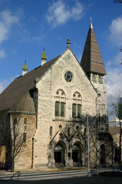 Central Presbyterian Church (1885) (201 Washington St.). Atlanta, GA. Style: English Gothic. On National Register.
