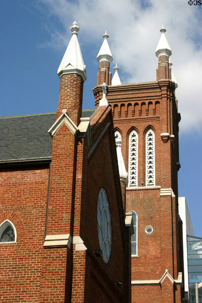 Shrine of the Immaculate Conception Catholic Church (1869) (48 Martin Luther King Jr., Dr., SE). Atlanta, GA. Style: Victorian, Gothic Revival. Architect: William H. Parkins. On National Register.