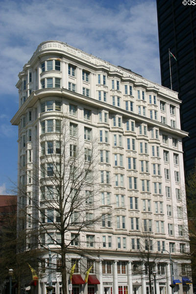 Facade of Flatiron Building. Atlanta, GA.