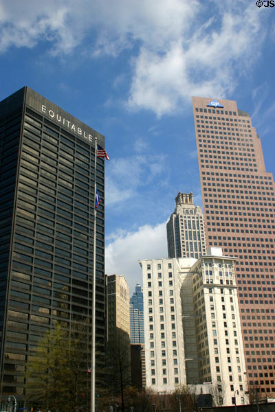 Equitable, 191 Peachtree, & Georgia Pacific Towers above Candler Building. Atlanta, GA.