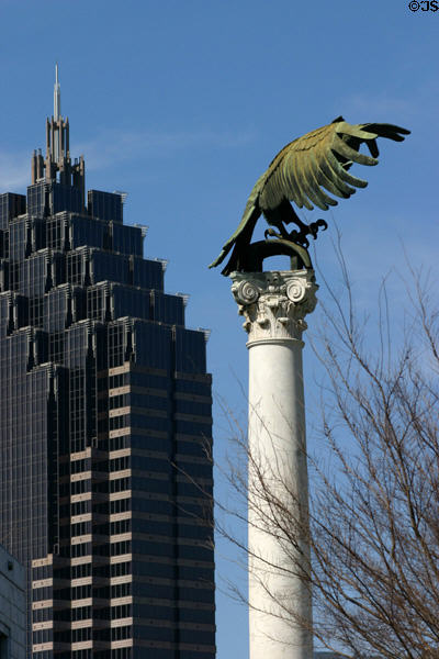 Promenade 2 with eagle statue of Sixth Federal Reserve District. Atlanta, GA.