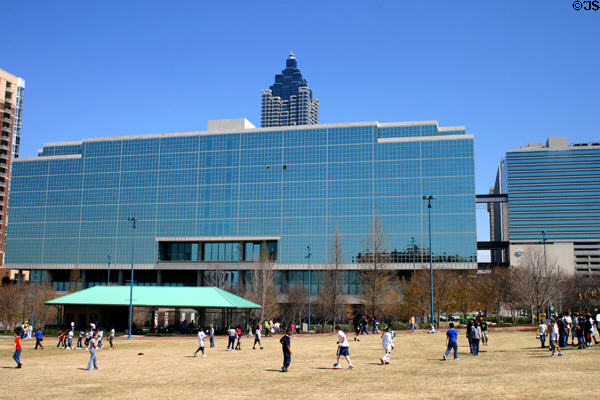 Inforum Technology convention Center beside Centennial Olympic Park. Atlanta, GA. Architect: John Portman.