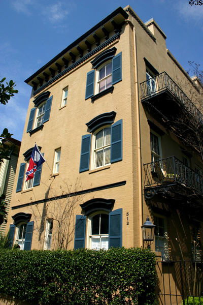 Three story Italianate house (512 E. Liberty St.). Savannah, GA.