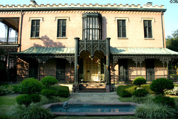 Green-Meldrim Mansion on Madison Square. Savannah, GA. Style: Gothic Revival. Architect: John S. Norris. On National Register.