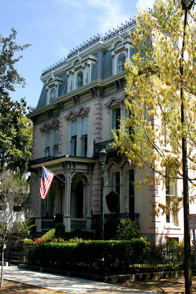 Hamilton-Turner House built for jeweler & city mayor, Samuel Pugh Hamilton. Savannah, GA.