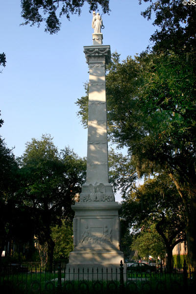 Monument (1854) to Revolutionary War hero General Casimir Pulaski by Robert Eberhard Launitz. Savannah, GA.