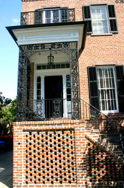 William Rogers house (1859) (202 East Taylor St. on Calhoun Square). Savannah, GA.