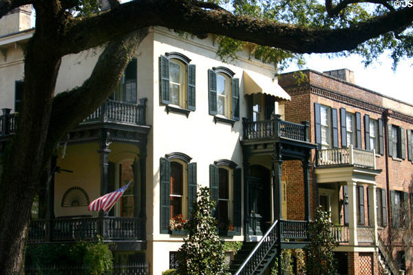 House off Calhoun Square. Savannah, GA.