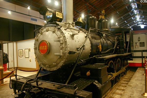 1890 Baldwin locomotive at Savannah History Museum. Savannah, GA.