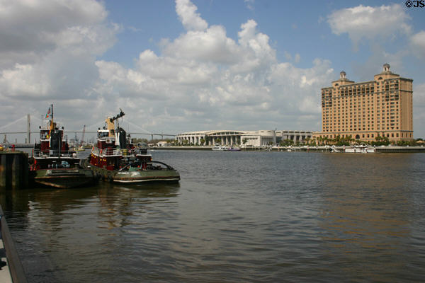 Savannah River scene. Savannah, GA.